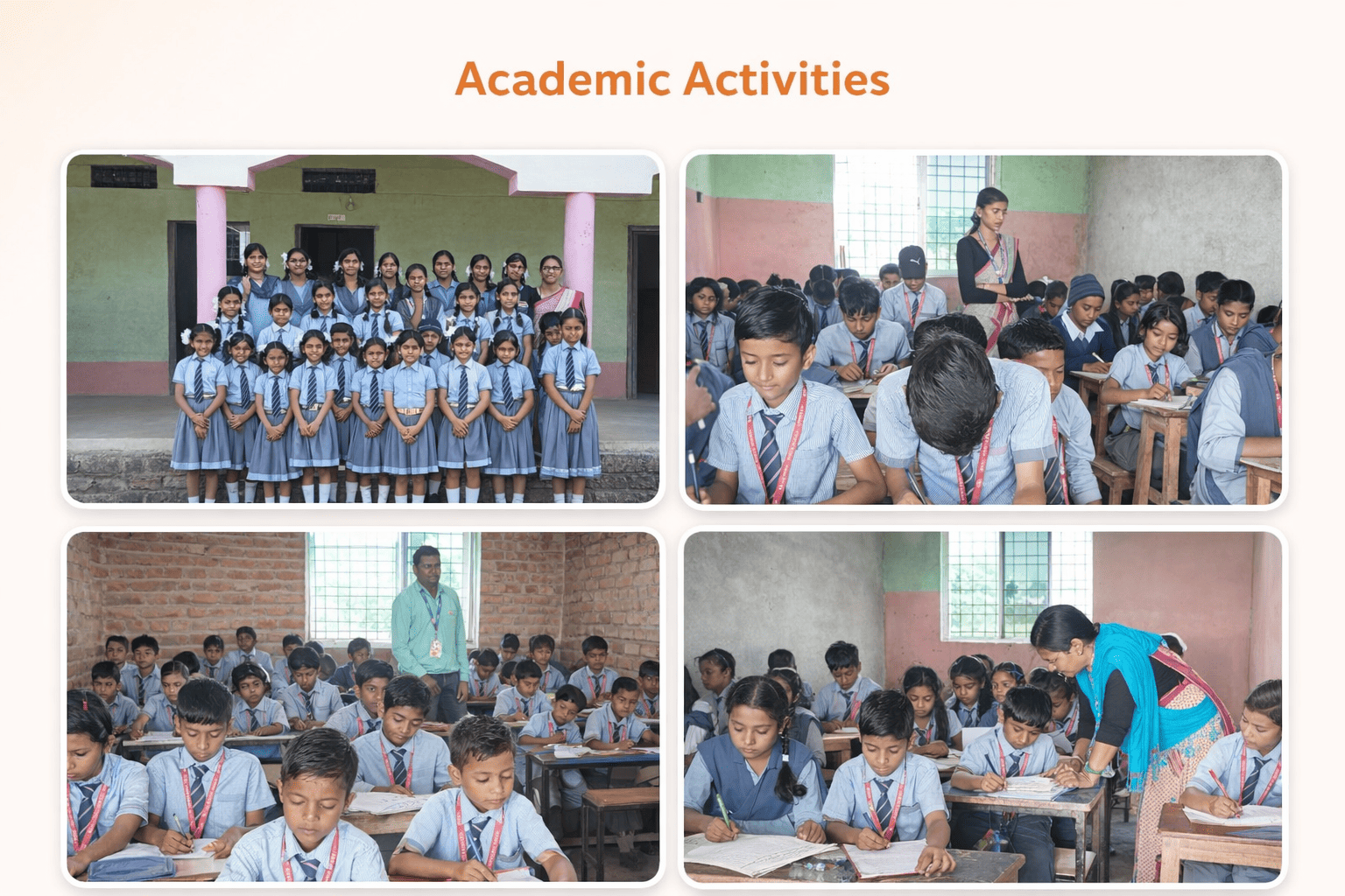 Classroom Exam Scene