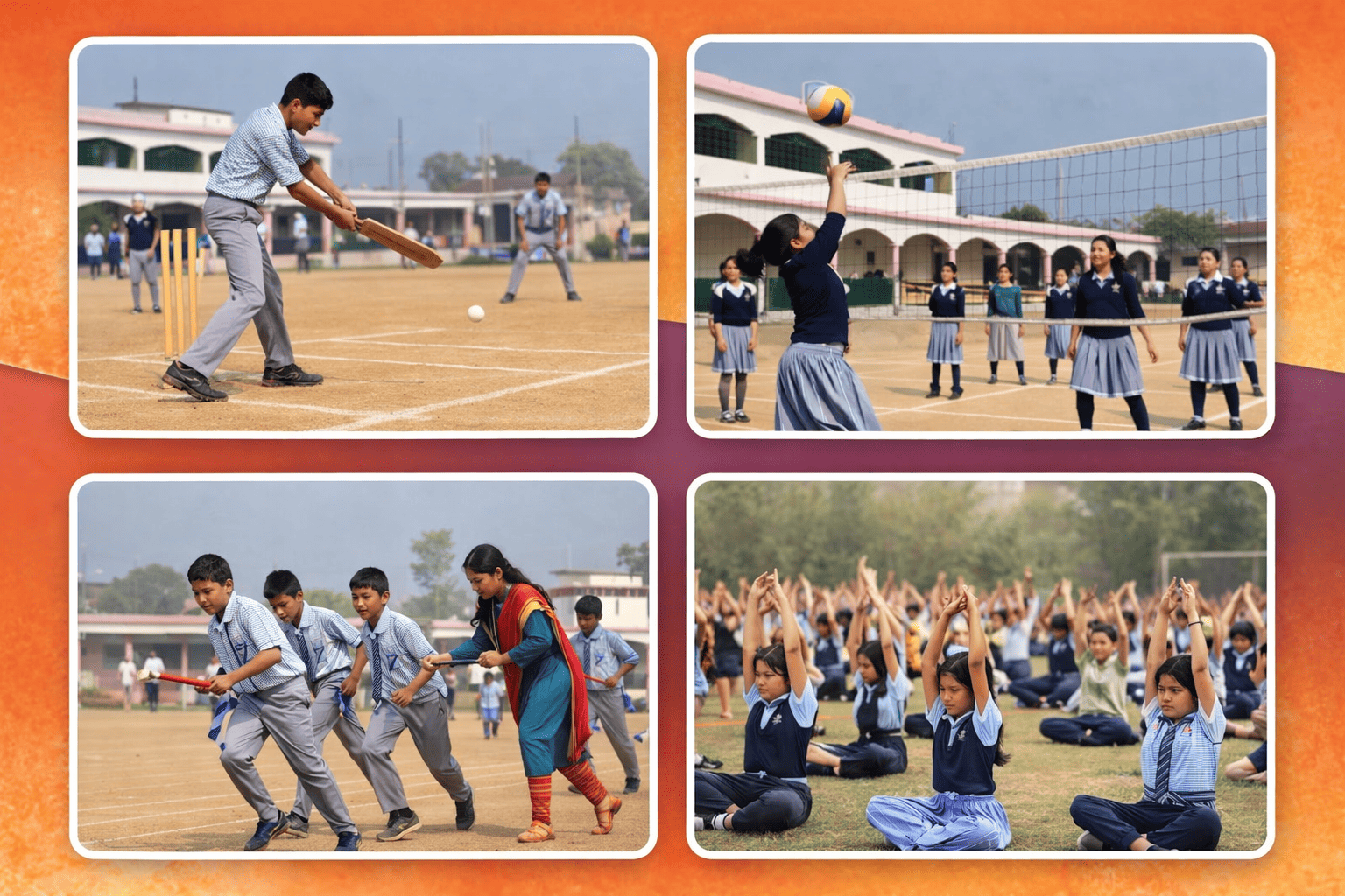 Outdoor Trip Group Photo on Stairs